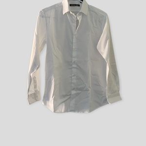 Michael Kors Boys Classic White Cotton Dress Shirt